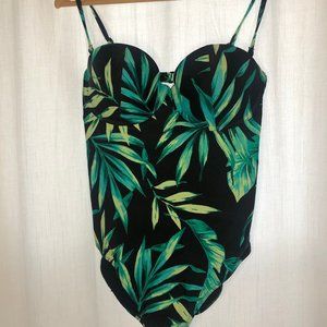 NWT Old Navy Palm Print One Piece swim suit